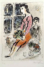 Marc Chagall, Le Corsage Violet (The Purple Bodice)