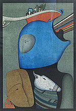 Mihail Chemiakin, Mask With Still Life