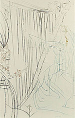Salvador Dali, Queen Iseult and her Daughter