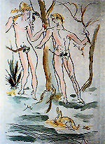 Adam and Eve by Salvador Dali