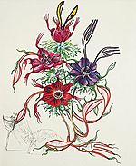 Salvador Dali, Anemone (+ forks) Tauromachie