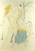 Adam and Eve by Salvador Dali