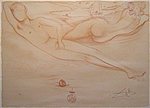 Salvador Dali, At the beach (A La plage)
