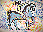 Salvador Dali, Le cavalier (Victory of primitive man)