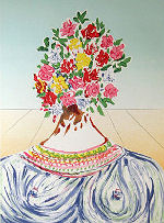 Salvador Dali, The flowering of inspiration (Gala en fleurs)