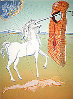 Salvador Dali, The Agony of Love (The Unicorn)