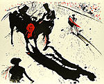 Salvador Dali, Bullfight #1
