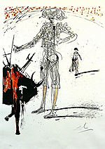 Salvador Dali, Bullfight #4