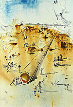 Salvador Dali, The Land at the Start of Jewish Settlement...