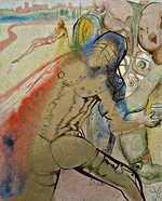 Salvador Dali, The Death of Clorinda