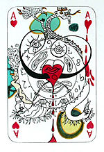 Ace of Hearts by Salvador Dali