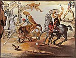 Salvador Dali, Battle Around a Dandelion