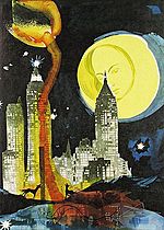 Salvador Dali, Manhattan Skyline