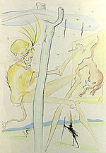 Salvador Dali, Le Singe et le Leopard