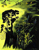 Eyvind Earle, Sunset Silhouette