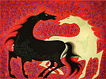 Eyvind Earle, Two Wild Horses