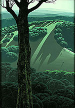 Eyvind Earle, Green Hillside