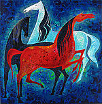 Eyvind Earle, Three Noble Horses