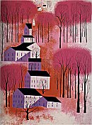 Autumn Sunset by Eyvind Earle