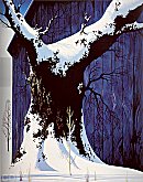 Eyvind Earle, Blue Barn and Snow