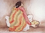 R.C. Gorman, Navajo Woman With Pears