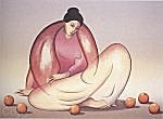 R.C. Gorman, Woman With Oranges