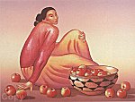 R.C. Gorman, Woman With Apple