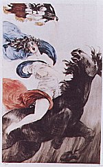 Angry Steed by Louis Icart