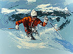 Mark King, Powder Skiier