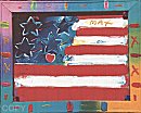 Peter Max, Flag With Heart