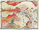 Peter Max, Lady Against Clouds
