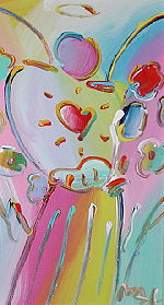 Angel With Heart, Version III, #1 by Peter Max