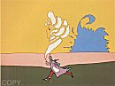 Peter Max, Running With Image of His Mother