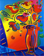 Peter Max, Vase of Flowers