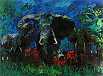 LeRoy Neiman, Elephant Stampede