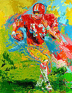 LeRoy Neiman, End Around (Larry Brown)