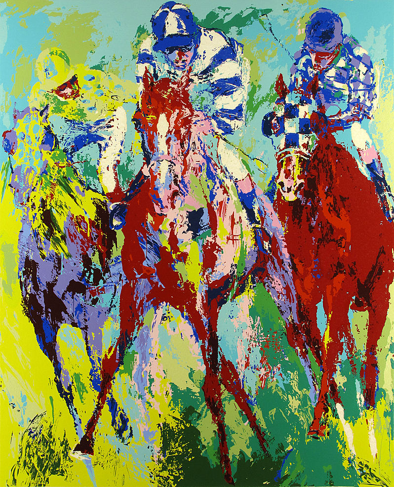 LeRoy Neiman, The Finish, Serigraph on Paper, Limited Edition