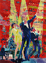 LeRoy Neiman, Frank, Liza and Sammy at Royal Albert Hall