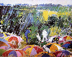LeRoy Neiman, Arnold Palmer at Augusta