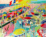 LeRoy Neiman, La Plage a Deauville