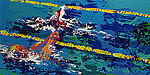 LeRoy Neiman, Olympic Swimmer