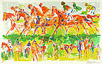 LeRoy Neiman, Racing, 1973