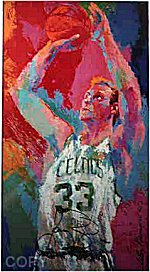 LeRoy Neiman, 33 For 3, Larry Bird