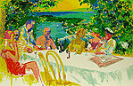 LeRoy Neiman, Wine Alfresco