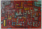 Leonardo Nierman, Red Abstraction
