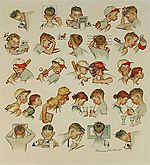 Norman Rockwell, A Day in the Life of a Boy