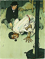 Norman Rockwell, Jim Got Down on His Knees
