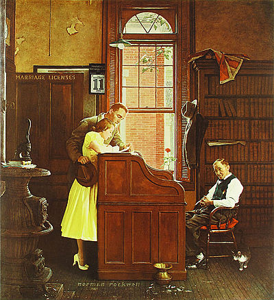 Norman Rockwell Marriage