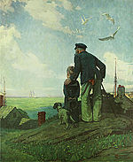 Norman Rockwell, Outward Bound (Looking Out to Sea)