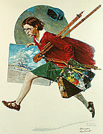 Norman Rockwell, Wet Paint